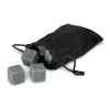 Whiskey Stone Sets Black Pouch